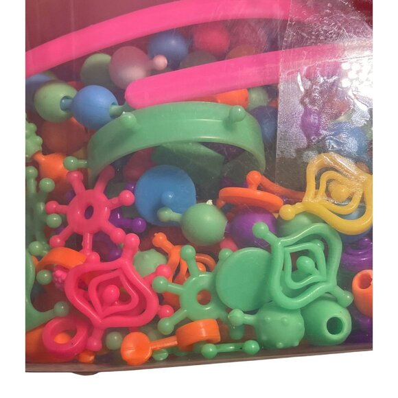 Children's Beading Toy Kit Cordless Pop Snap Together Beads with Storage Box - Picture 2 of 13